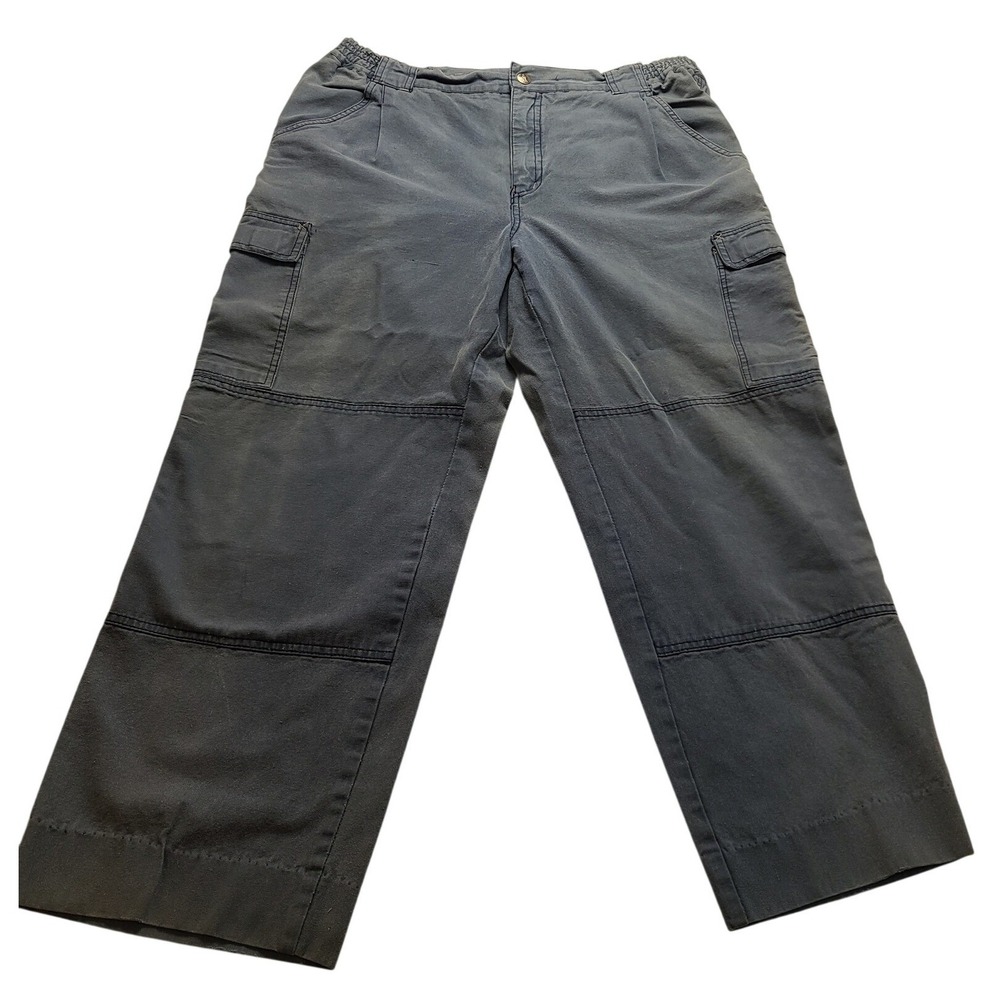 Royal Robbins Base Camp Men's Blue Gray Cotton Canvas Hiking Shorts Size 38 2650